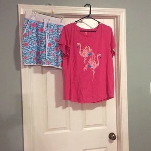 Crown & Ivy shirt and skort set